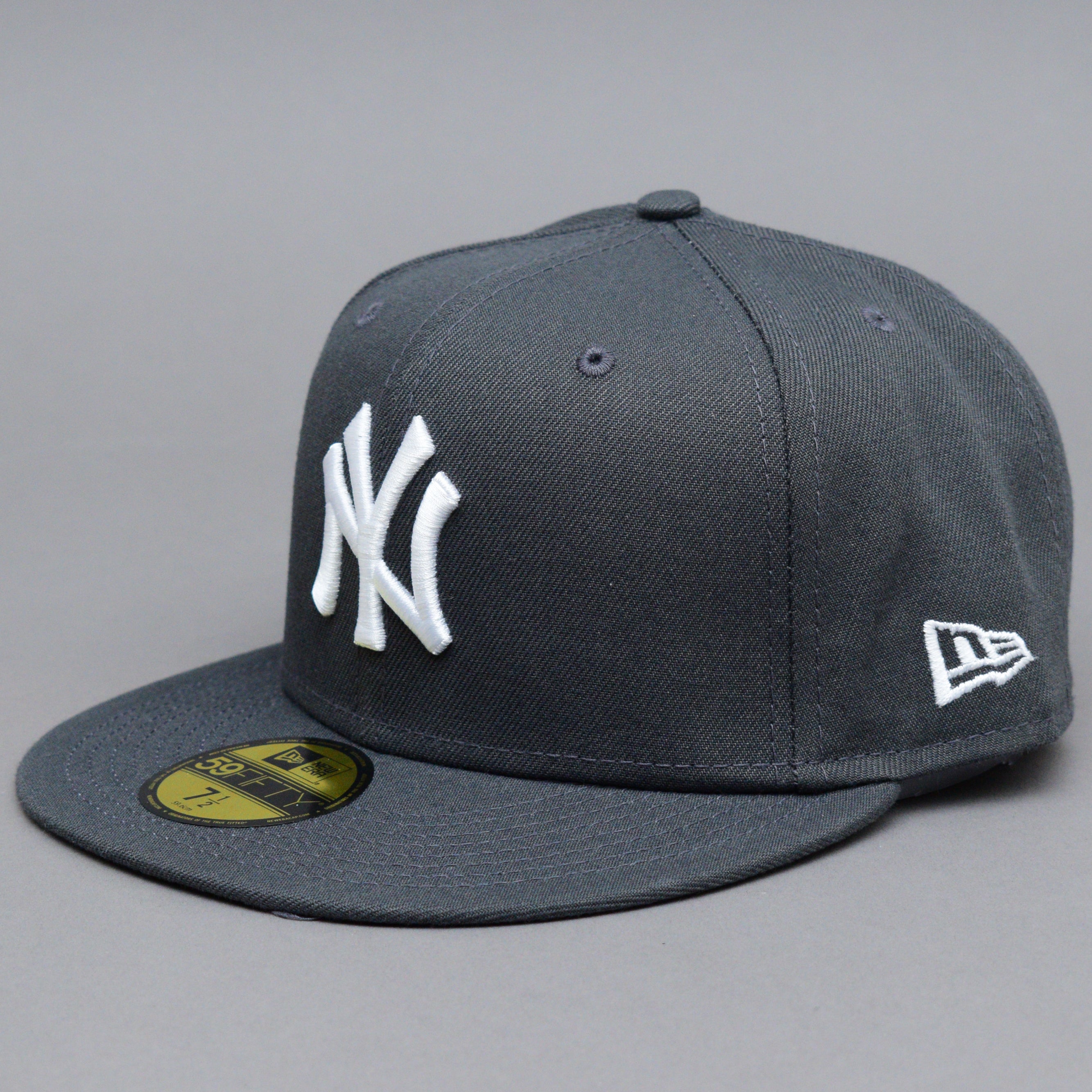 New Era MLB New York NY Yankees 59Fifty Fitted Graphite White Dark Grey Mørkegrå Hvid 10010761