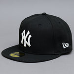 New Era MLB New York NY Yankees 59Fifty Essential Fitted Black White Sort Hvid 10003436