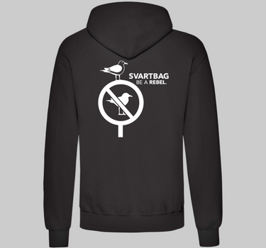 Fruit of the Loom - Svartbag Logo Tryk (Front og Back) - Classic Hooded Sweat - F421