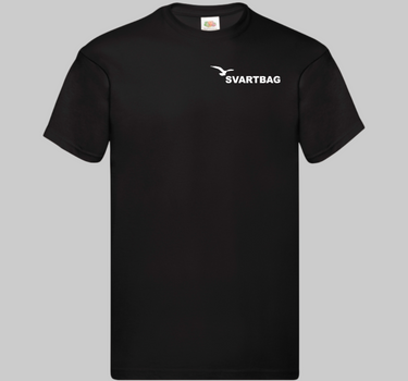 Fruit of the Loom - Svartbag Logo Tryk (Front og Back) - Heavy Cotton T - F182