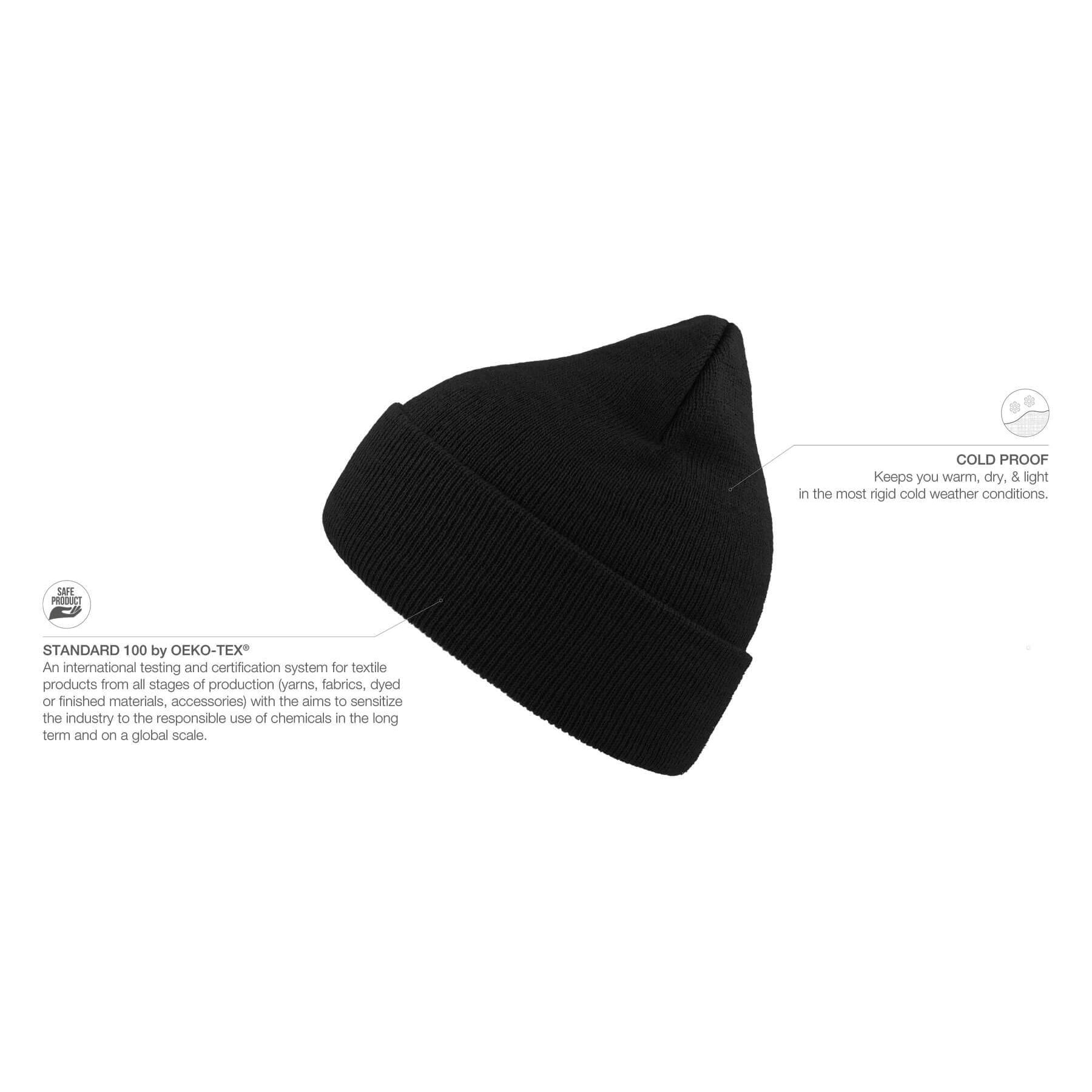 Atlantis Eko Beanie Black Sort AT799