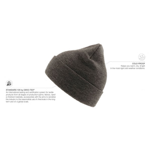 Atlantis Eko Beanie Grey Melange Grå AT799