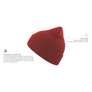 Atlantis Eko Beanie Off Red Rød AT799