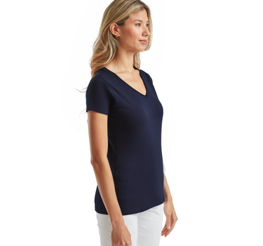 Fruit of the Loom - Ladies´ Valueweight V Neck T - T-shirt Med Eget Logo - F271N