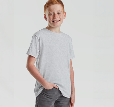 Fruit of the Loom - Kids´ Iconic T - T-shirt Med Eget Logo - F130K