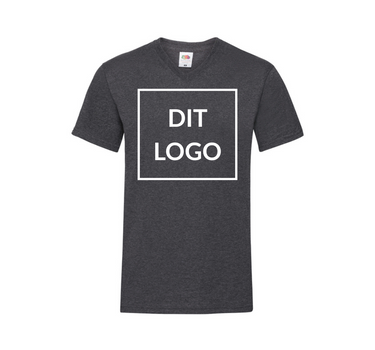 Fruit of the Loom - Valueweight V-Neck T - T-shirt Med Eget Logo - F270