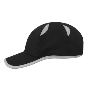 Atlantis Gym Runner Cap Adjustable Black Grey Sort Grå AT630