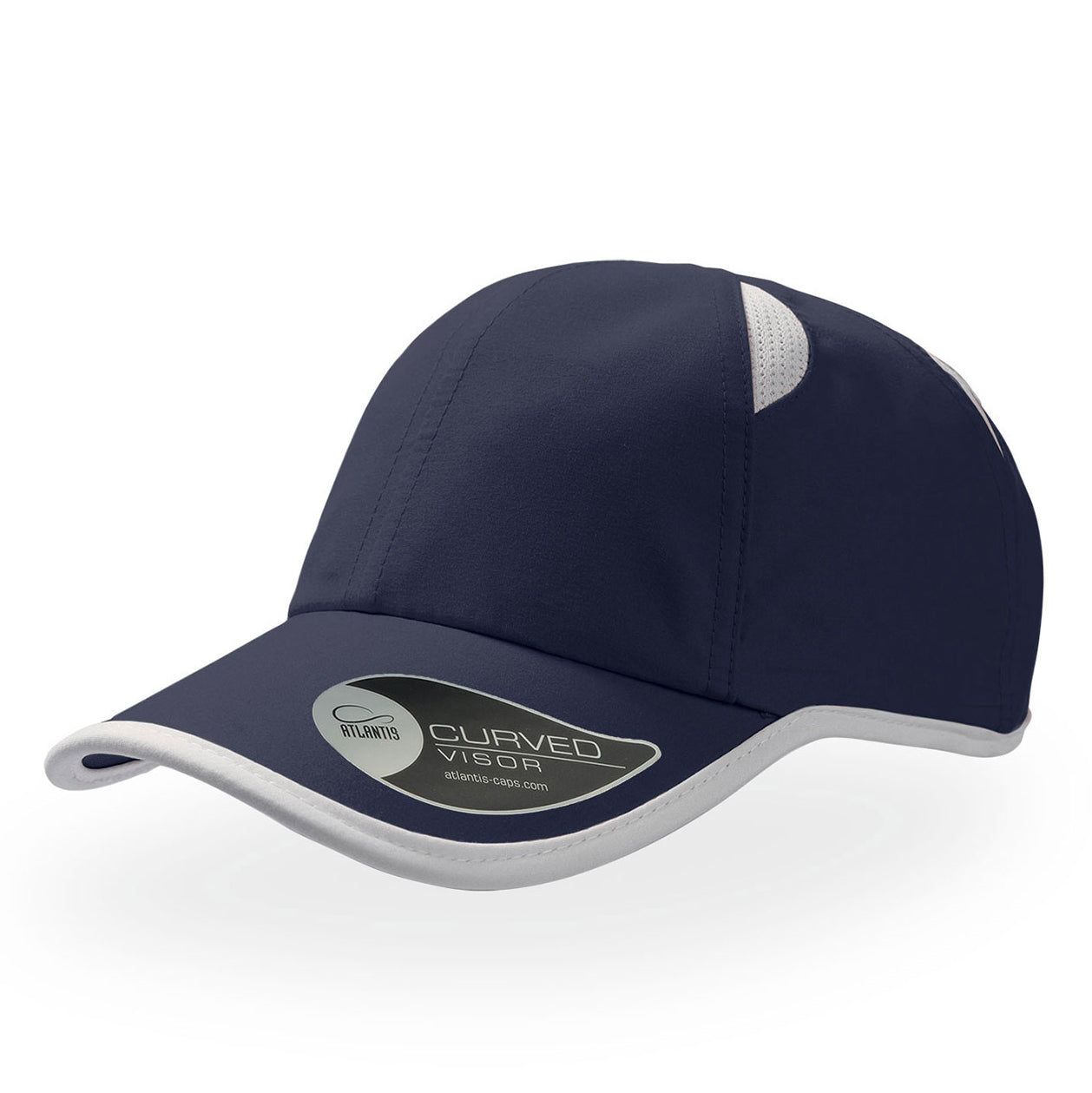 Atlantis Gym Runner Cap Adjustable Navy White Blå Hvid AT630