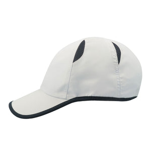 Atlantis Gym Runner Cap Adjustable White Navy Hvid Blå AT630