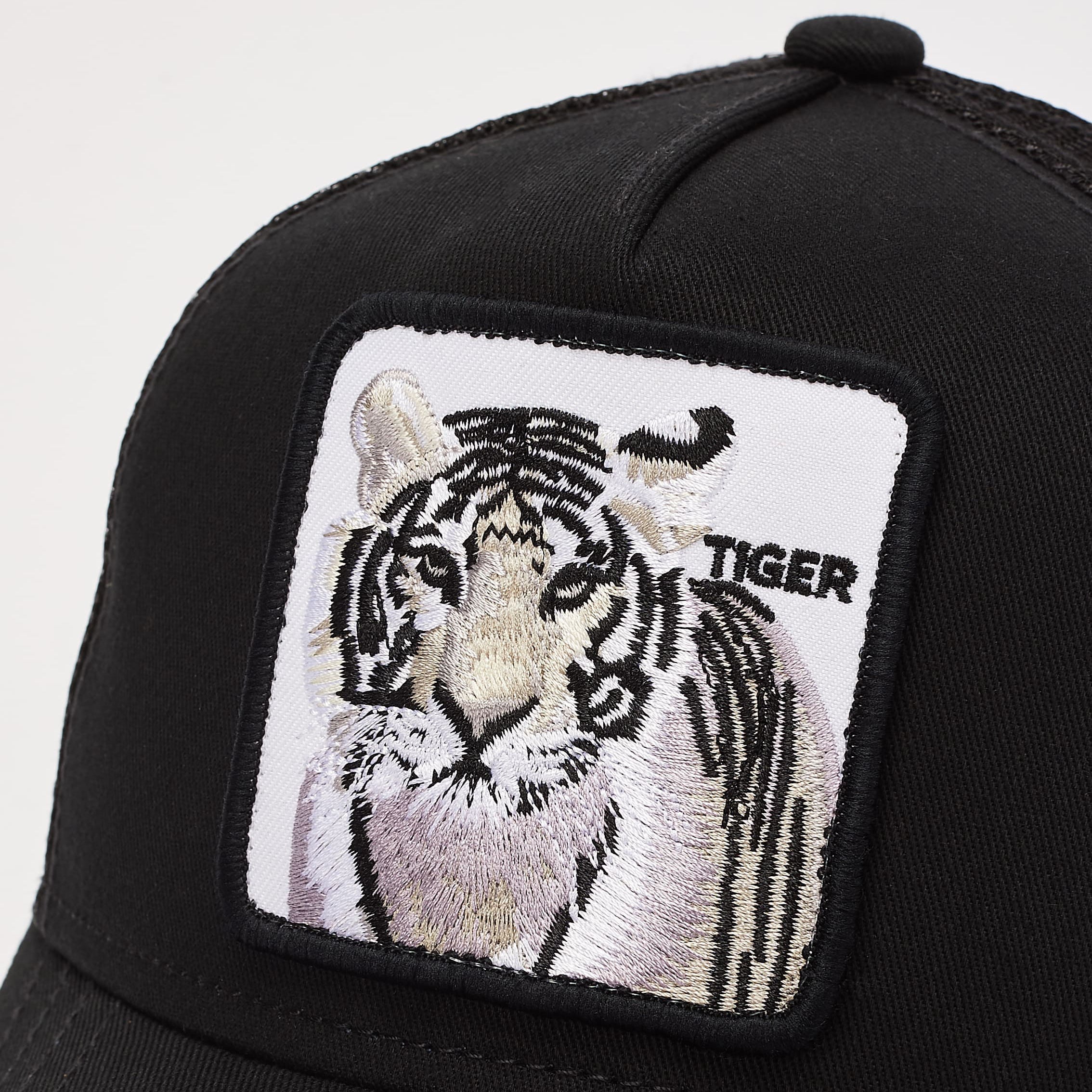Goorin Bros Earn Your Stripes Tiger Kids Trucker Snapback Black Sort 201-0042-BLK 