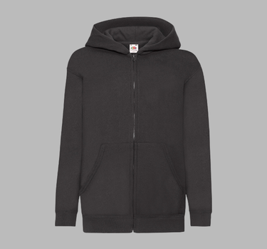 Fruit of the Loom - Kids´ Classic Hooded Sweat Jacket - Børn - Hættetrøje- F401NK - Med Eget Logo