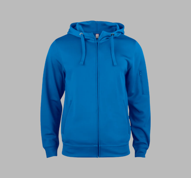 Clique -  Basic Active Hoody Full Zip - Hættetrøje med lynlås - 21014 - Med Eget Logo