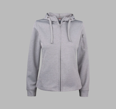 Clique -  Basic Active Hoody Full Zip Women - Dame - Hættetrøje med lynlås - 021015 - Med Eget Logo