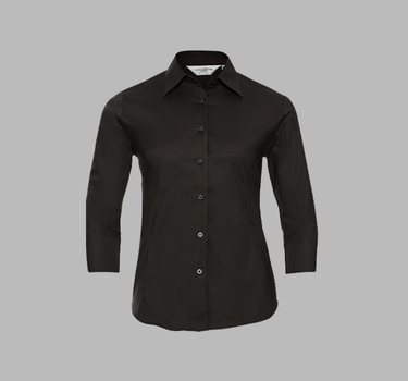 Russel Collection - Ladies´ L/S Easy Care Fitted Shirt - Dame - Kortærmet Skjorte - Z946F - Med Eget Logo