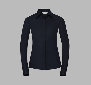 Russel Collection - Ladies´ L/S Ultimate Stretch Shirt - Dame - Langærmet Skjorte - Z960F - Med Eget Logo
