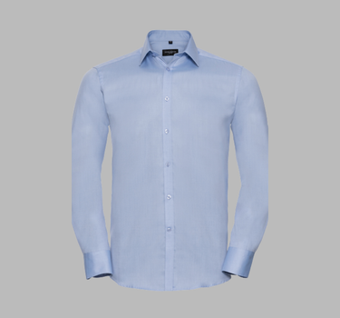 Russel Collection - Men´s L/S Herringbone Shirt - Langærmet Skjorte - Z962