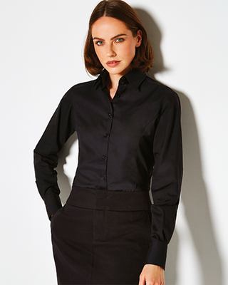 Kustom Kit - Women´s Tailored Fit Business Shirt Long Sleeve - Skjorte Med Eget Logo