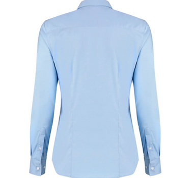 Kustom Kit - Women´s Tailored Fit Stretch Oxford Shirt Long Sleeve - Skjorte Med Eget Logo