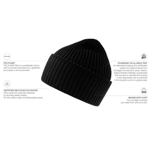 Atlantis Oak Beanie Black Sort AT100