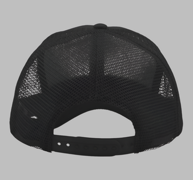 Atlantis Rapper Cotton Cap Trucker Snapback Black Black Sort AT511
