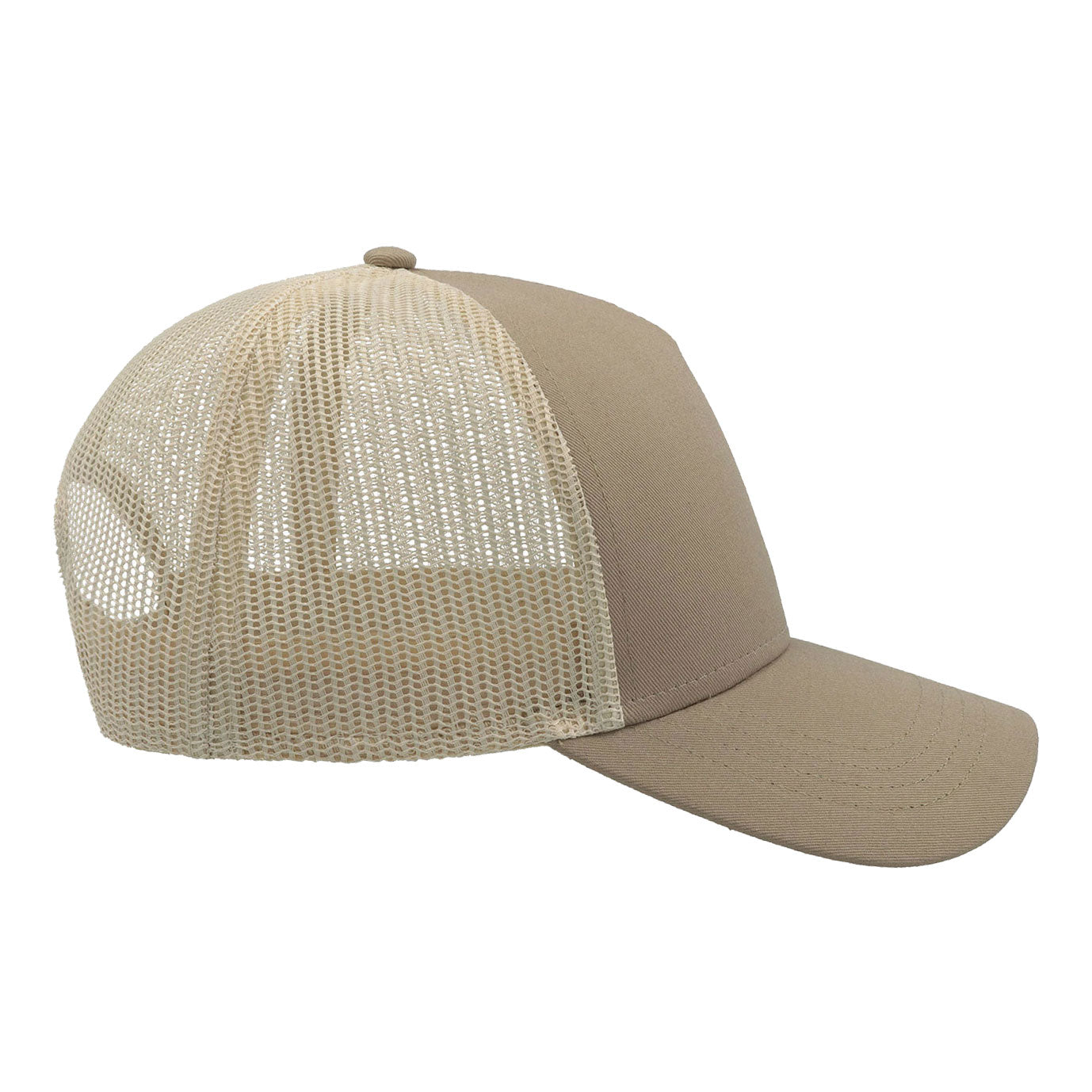 Atlantis - Rapper Cotton Cap - Trucker/Snapback - Khaki/Stone