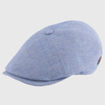 MJM Hats Rebel Sixpence Flat Cap Light Blue Blå 01696191238