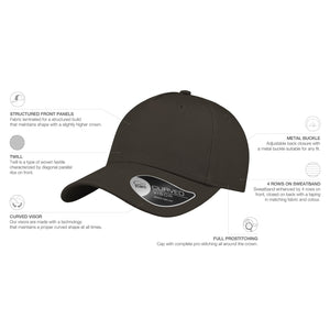 Atlantis Shot Cap Adjustable Dark Grey Mørkegrå AT528