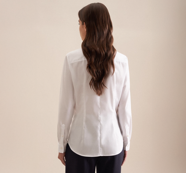 Seidensticker - Women´s Blouse Regular Fit Fine Twill Longsleeve - Skjorte Med Eget Logo