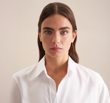Seidensticker - Women´s Blouse Regular Fit Fine Twill Longsleeve - Skjorte Med Eget Logo