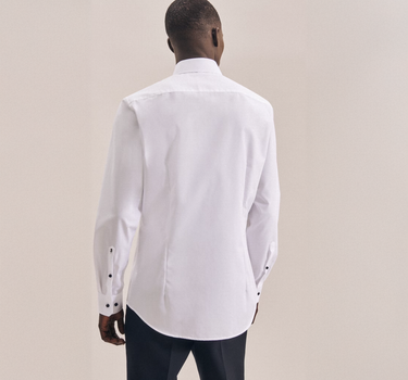 Seidensticker - Men´s Shirt Poplin Shaped Fit Long Sleeve - Skjorte