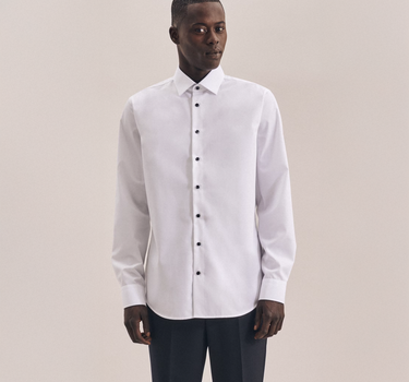 Seidensticker - Men´s Shirt Poplin Shaped Fit Long Sleeve - Skjorte
