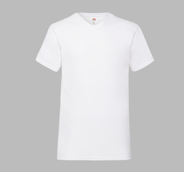 Fruit of the Loom - Valueweight V-Neck T - T-shirt Med Eget Logo - F270