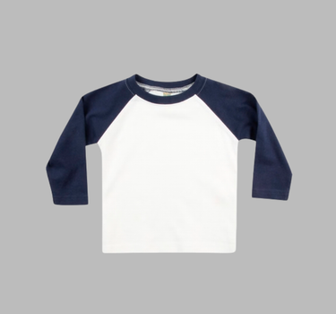 Larkwood - Long Sleeved Baseball T-Shirt - Baby / Børn - Langærmet T-Shirt - LW025