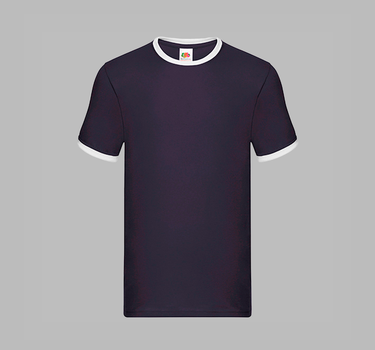 Fruit of The Loom - Ringer Tee - T-shirt - F159 - Med Eget Logo