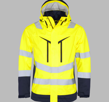 PROJOB - 6455 SKALJAKKE EN ISO 20471 KLASSE 3 - Arbejdsjakke med Refleks - 646455