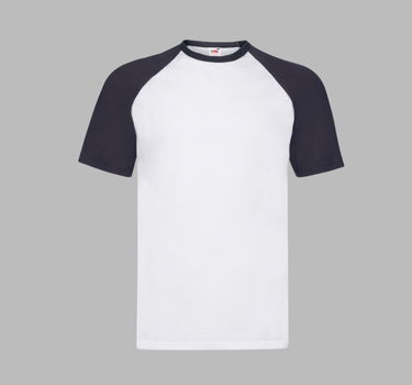 Fruit of the Loom - Short Sleeve Baseball T - T-Shirt - F295