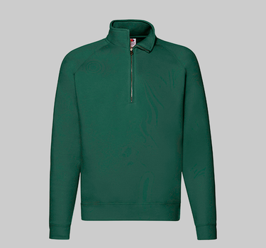 Fruit of The Loom - Premium Zip Neck Raglan Sweat - Half-Zip Trøje - F382
