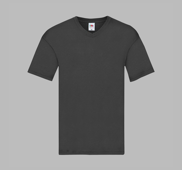 Fruit of The Loom - Original V-Neck T - T-shirt - F272 - Med Eget Logo