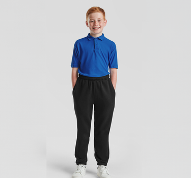 Fruit of the Loom - Kids´ Premium Elasticated Cuff Jog Pants - Joggingbukser Med Eget Logo