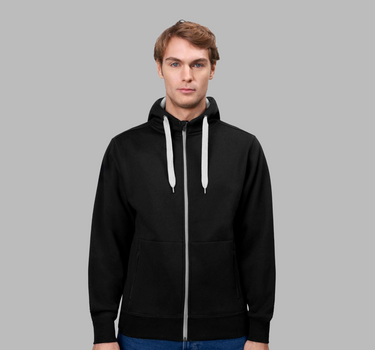 ID - Sweat - Bonded - Hættetrøje med lynlås