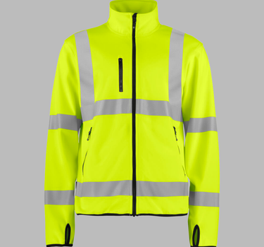 PROJOB - 6105 LET SOFTSHELLJAKKE EN ISO 20471 KLASSE 3 - Softshell Arbejdsjakke - 646105