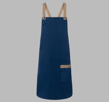 Karlowsky - Bib Apron Urban-Look With Cross Straps And Pocket - Forklæde