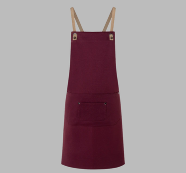 Karlowsky - Bib Apron Urban-Nature With Cross Straps And Big Pocket - Forklæde