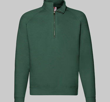 Fruit of The Loom - Premium Zip Neck Raglan Sweat - Half-Zip Trøje