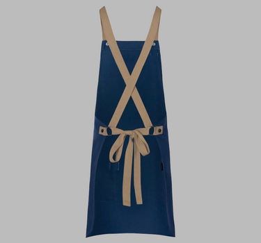 Karlowsky - Bib Apron Urban-Look With Cross Straps And Pocket - Forklæde