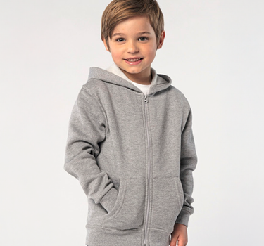 SOL´S - Kids´ Zip Hoodie Stone - Børn - Hættetrøje - 2092