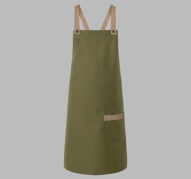 Karlowsky - Bib Apron Urban-Look With Cross Straps And Pocket - Forklæde