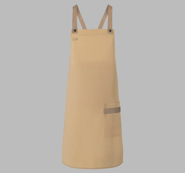 Karlowsky - Bib Apron Urban-Look With Cross Straps And Pocket - Forklæde