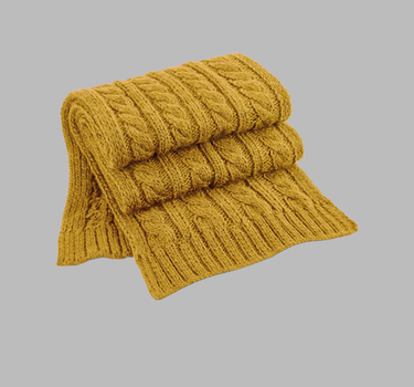 Beechfield - Cable Knit Melange Scarf - Halstørklæde - CB499