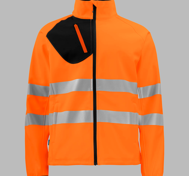 PROJOB - 6432 SOFTSHELLJAKKE EN ISO 20471 KLASSE 3/2 - Softshell Arbejdsjakke - 646432